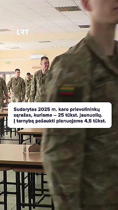 Krašto apsaugos ministerijoje sudarytas šauktinių sąrašas