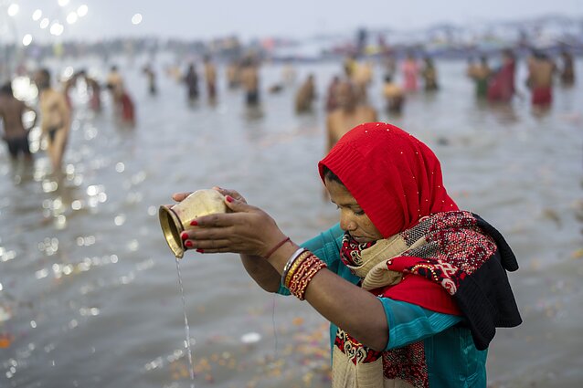 „Kumbh Mela“ festivalis Indijoje
