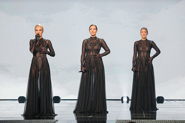 Trečiosios nacionalinės atrankos EUROVIZIJA.LT laidos filmavimo akimirkos, „Queens of Roses“