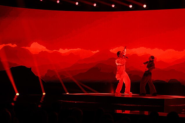 Trečiosios nacionalinės atrankos EUROVIZIJA.LT laidos filmavimo akimirkos, Gebrasy