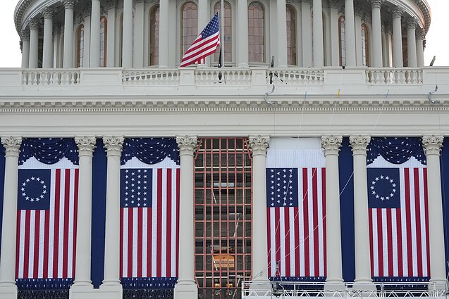 Подготовка к инаугурации Дональда Трампа в Капитолии Подготовка к инаугурации Дональда Трампа в Капитолии