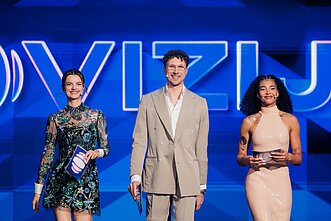 EUROVIZIJA.LT ketvirtosios atrankos filmavimas, vedėjai Gabrielė Martirosian, Nombeko Augustė, Rimvydas Černiauskas