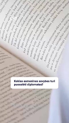 Kokias savybes puoselėja diplomatas Vaidotas Verba?