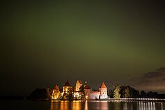 Northern lights over Lithuania