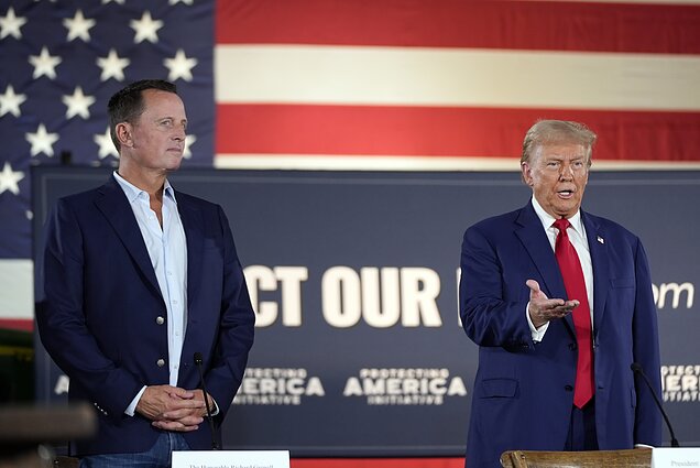 Donaldas Trumpas ir Richardas Grenellis Donaldas Trumpas ir Richardas Grenellis