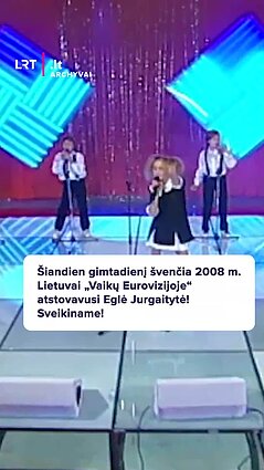 Šiandien diena laiminga, nes gimtadienį švenčia Eglė Jurgaitytė!
