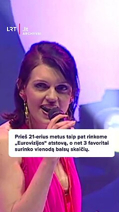 Prieš 21-erius metus „Eurovizijos“ atrankose antroje vietoje liko Rūta Ščiogolevaitė