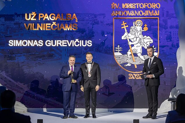 Vilnius išdalino „Šv. Kristoforus“ labiausiai nusipelniusiems miestiečiams