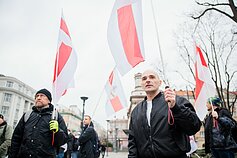 Vilniuje – prieš Lukašenkos „perrinkimą“ nukreipta baltarusių akcija Vilniuje – prieš Lukašenkos „perrinkimą“ nukreipta baltarusių akcija