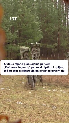 „Dainavos legendų“ parko skulptūros – papuvusios bei nuvirtusios