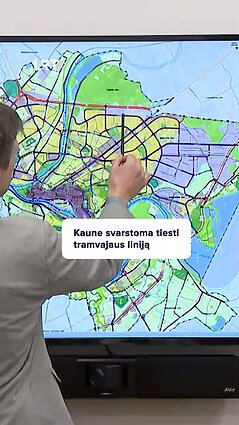 Kaune svarstoma tiesti tramvajaus liniją