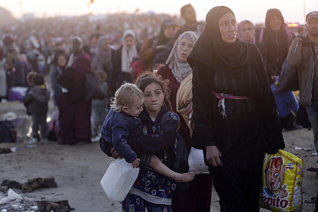 Palestiniečiai grįžta į Gazos Ruožo šiaurę