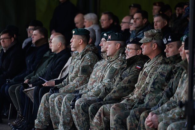 Ceremonia odtworzenia Pierwszej Dywizji Litewskich Sił Zbrojnych w Rukli