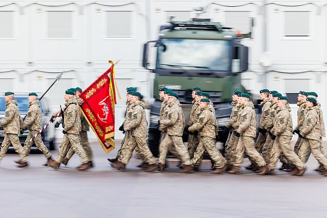 Ceremonia odtworzenia Pierwszej Dywizji Litewskich Sił Zbrojnych w Rukli 