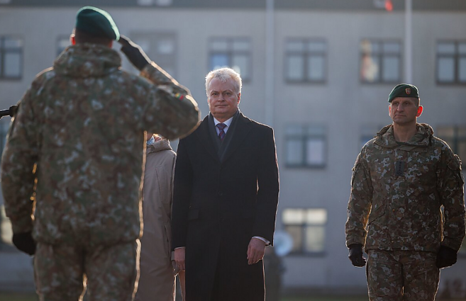Rukloje atkurta Lietuvos kariuomenės Pirmoji divizija