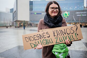 Vilniuje protestuojama prieš viešojo transporto bilietų kainų augimą