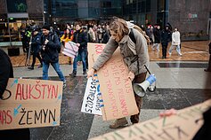 Vilniuje protestuojama prieš viešojo transporto bilietų kainų augimą