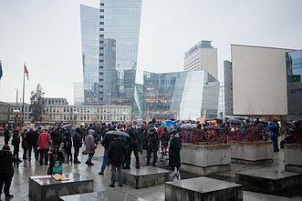 Vilniuje protestuojama prieš viešojo transporto bilietų kainų augimą