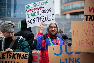 Vilniuje protestuojama prieš viešojo transporto bilietų kainų augimą