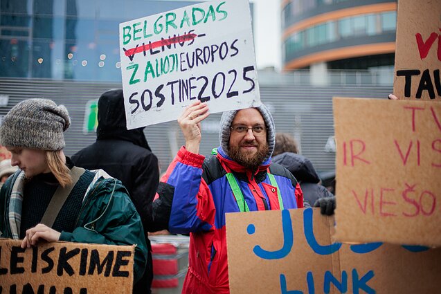 Vilniuje protestuojama prieš viešojo transporto bilietų kainų augimą