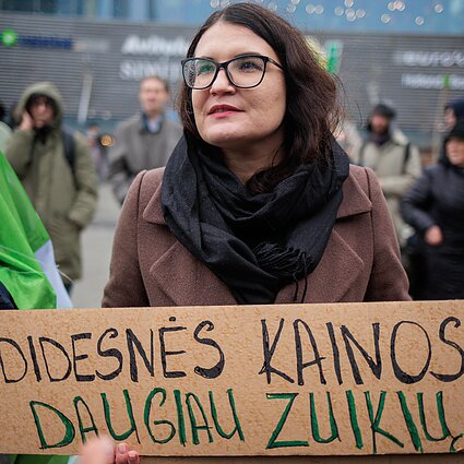 Vilniuje protestuojama prieš viešojo transporto bilietų kainų augimą
