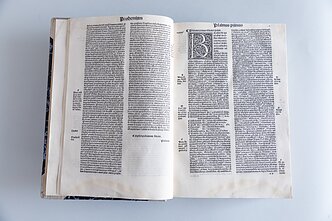 Commentaries on the Psalms (Postilla super Psalterium) by the French theologian Hugo de Sancto Caro