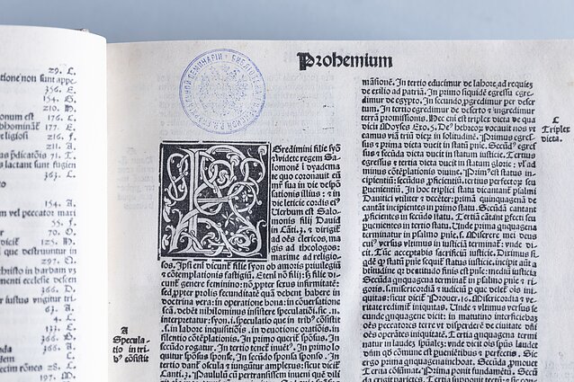 Commentaries on the Psalms (Postilla super Psalterium) by the French theologian Hugo de Sancto Caro