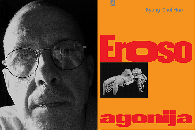 Filosofas prof. Tomas Sodeika ir „Eroso agonija“. Knygos viršelis. Dizaineris Vytautas Volbekas Filosofas prof. Tomas Sodeika ir „Eroso agonija“. Knygos viršelis. Dizaineris Vytautas Volbekas