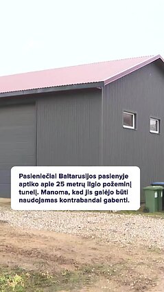 Šalčininkų rajone rastas požeminis tunelis kontrabandai