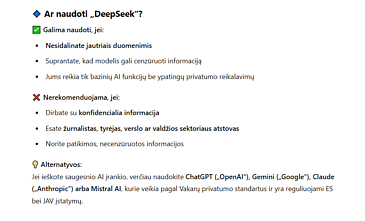 ChatGPT atsako apie DeepSeek ChatGPT atsako apie DeepSeek
