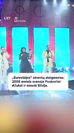 2005 metų „Eurovizijos“ atrankų staigmena – Pusbroliai Aliukai ir sesutė Silvija