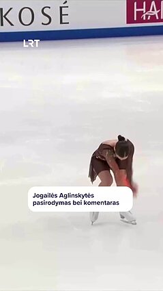 Aglinskytė pasirodė Europos dailiojo čiuožimo finale, veide neslėpė nusivylimo