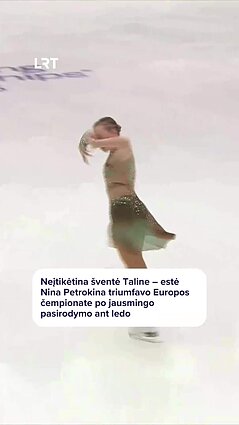 Dailiojo čiuožimo finale neįtikėtinai namuose triumfavo estė