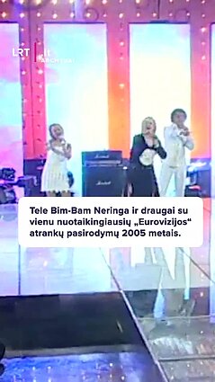 2005 m. „Eurovizijos“ atrankoje – Neringa iš Tele Bim-Bam su daina „Pupa, pupa“