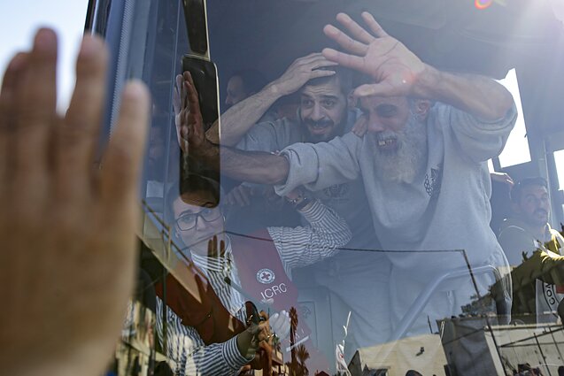 Izraelio paleisti palestiniečiai
