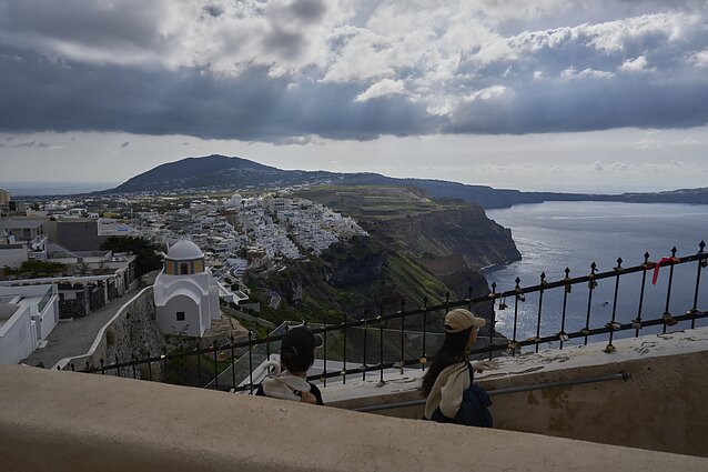Ucieczka z wyspy Santorini