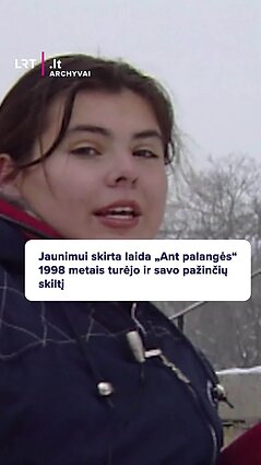 Jaunimui skirta laida „Ant palangės“ 1998 metais turėjo ir savo pažinčių skiltį