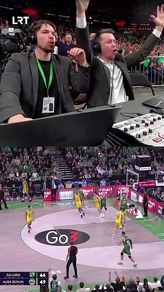 Laurynas Birutis džiugina sirgalius gražiu dėjimu!