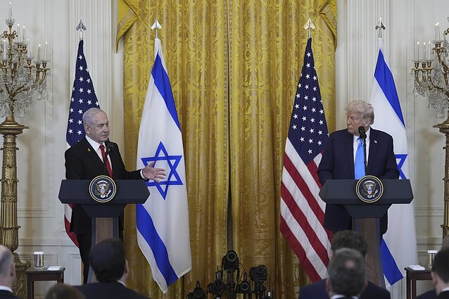 Встреча Дональда Трампа и Беньямина Нетаньяху
