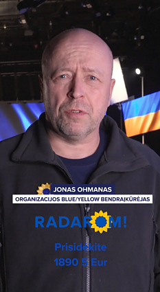 Ohmanas: kviečiu padėti ginti Ukrainą, ginti save