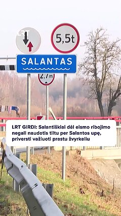 Salantiškiai skundžiasi tiltu