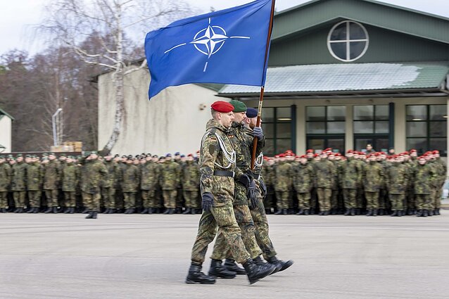 Tarnybą pradeda naujoji NATO pajėgų Lietuvoje rotacija Tarnybą pradeda naujoji NATO pajėgų Lietuvoje rotacija
