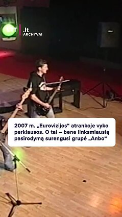 2007 m. „Eurovizijos“ atrankoje linksmiausią pasirodymą surengusi grupė „Anbo“