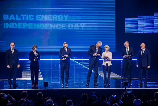 Vilniuje vyko Baltijos šalių elektros tinklų sinchronizacijos su Vakarų Europa šventinis renginys.