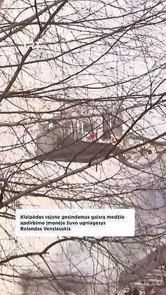 Klaipėdos rajone gesindamas gaisrą žuvo ugniagesys Rolandas Venslauskis