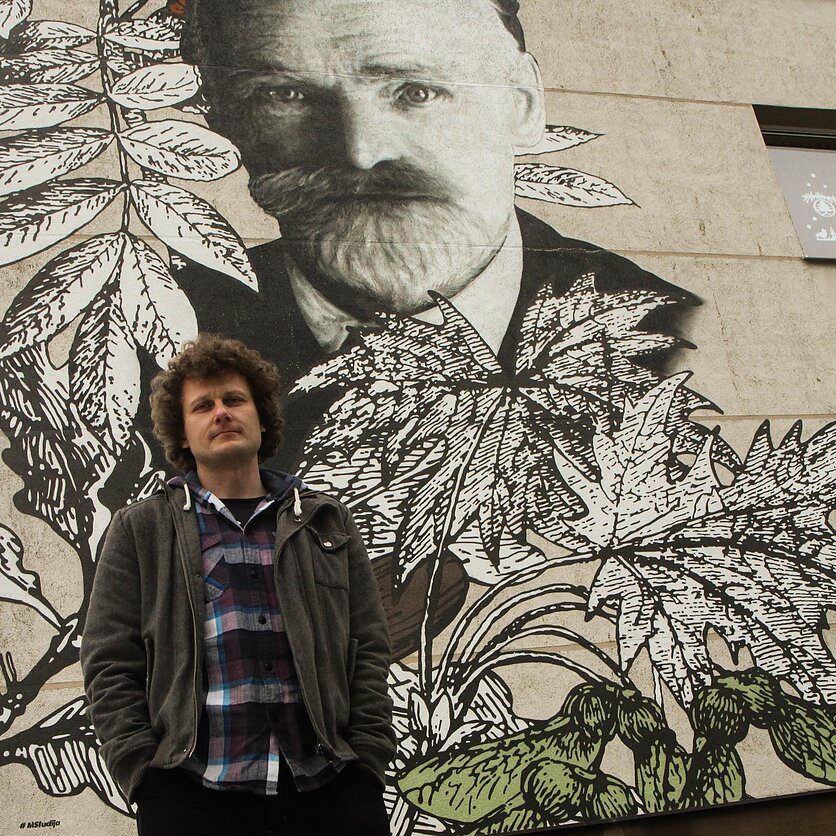 Paulius Briedis, Legalią grafičių sieną Kupiškyje inicijavęs Skrupskis: čia galima piešti ir kreiva ranka