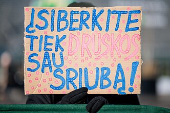 Piketas prie Vilniaus m. savivaldybės dėl perteklinio druskos naudojimo prižiūrint gatves Piketas prie Vilniaus m. savivaldybės dėl perteklinio druskos naudojimo prižiūrint gatves