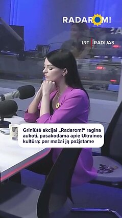 Gerūta Griniūtė kviečia prisidėti prie „Radarom!“, susipažįstant su Ukrainos kultūra
