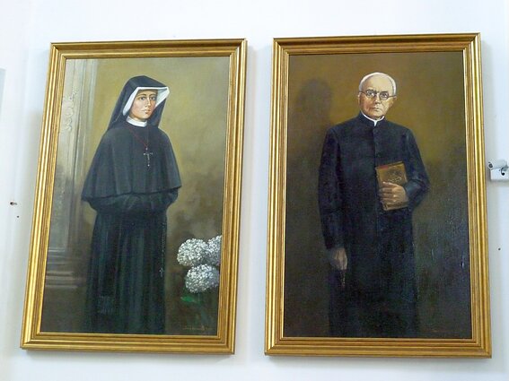 S. Faustyna i ks. Michał Sopoćko