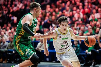 Edgaras Ulanovas ir Oleksandras Kovliaras, KMT pusfinalis: „Lietkabelis“ – „Žalgiris“